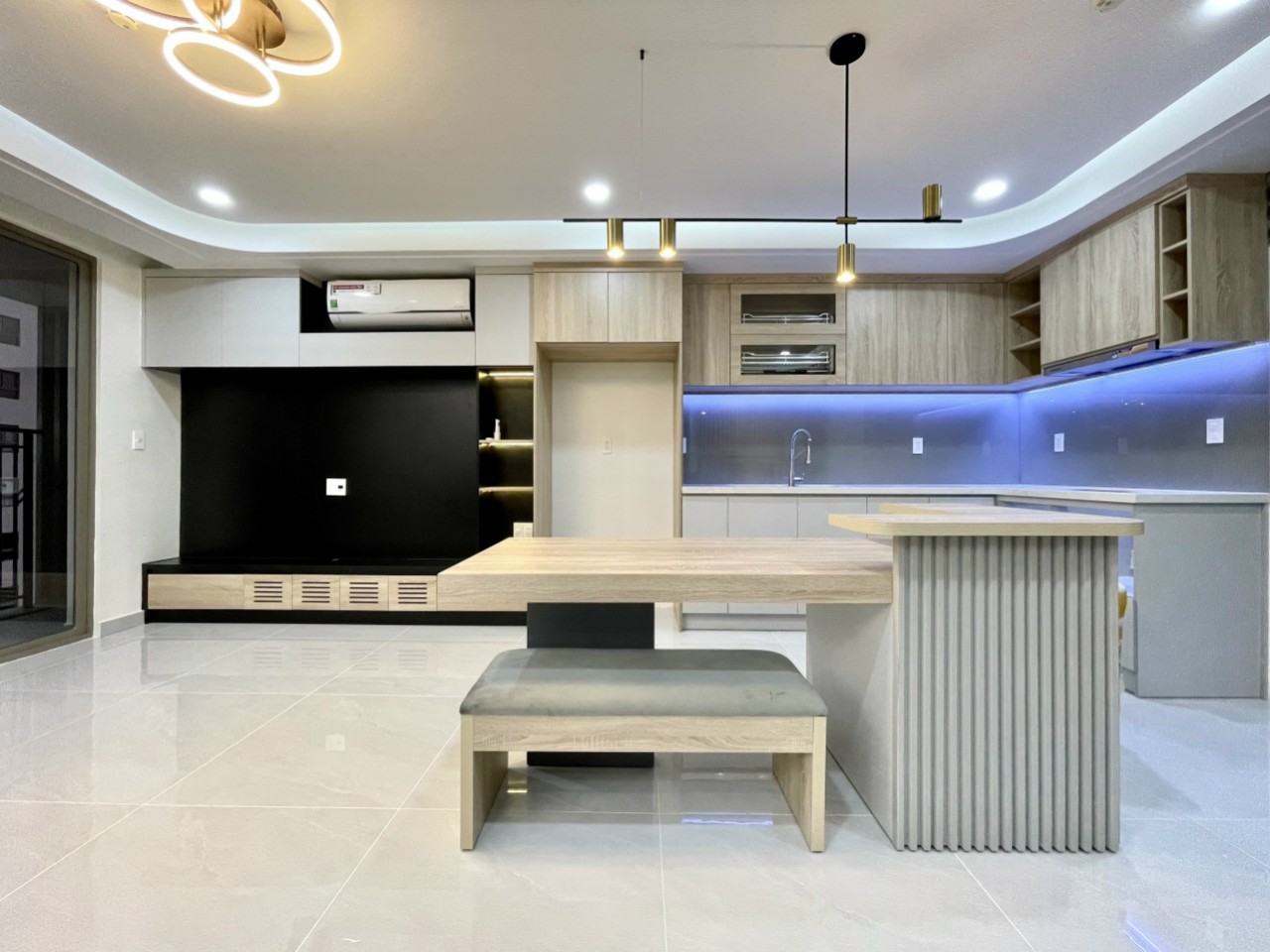 Thi công Tủ bếp Acrylic TD1