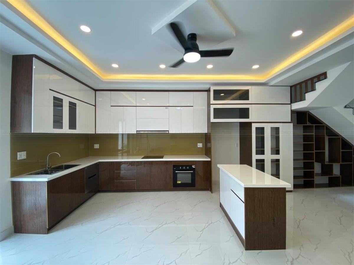 Thi công tủ bếp Melamine TD5